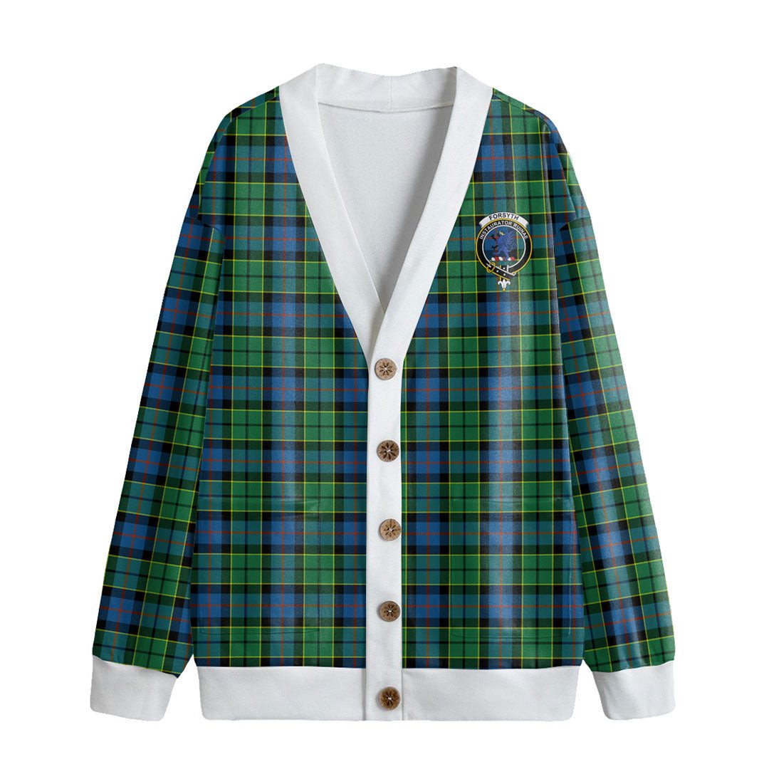 Forsyth Ancient Tartan Crest Knitted Fleece Cardigan