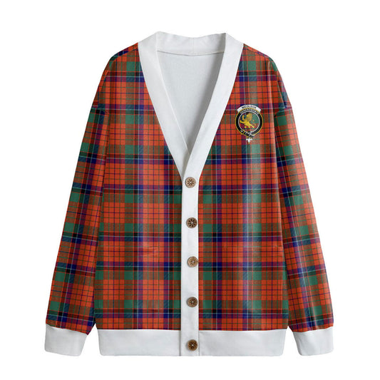 Nicolson Ancient Tartan Crest Knitted Fleece Cardigan