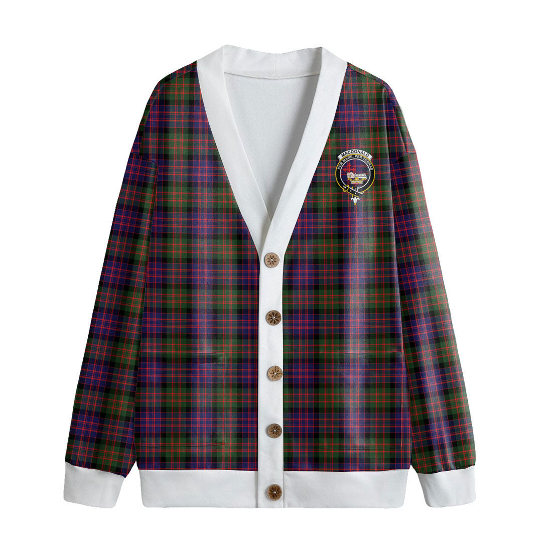 MacDonald Modern Tartan Crest Knitted Fleece Cardigan