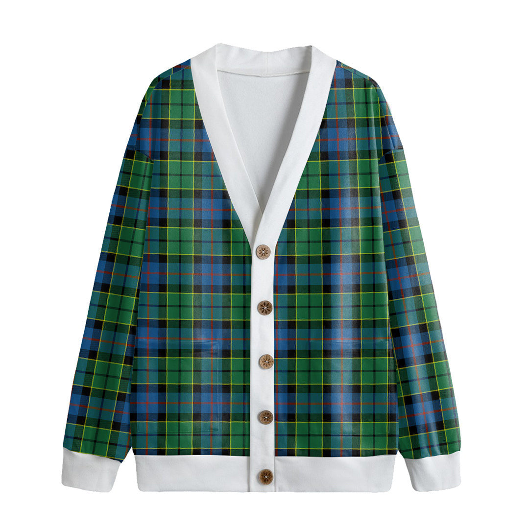 Forsyth Ancient Tartan Plaid Knitted Fleece Cardigan