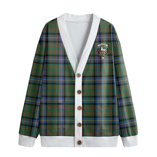 Cochrane Ancient Tartan Crest Knitted Fleece Cardigan