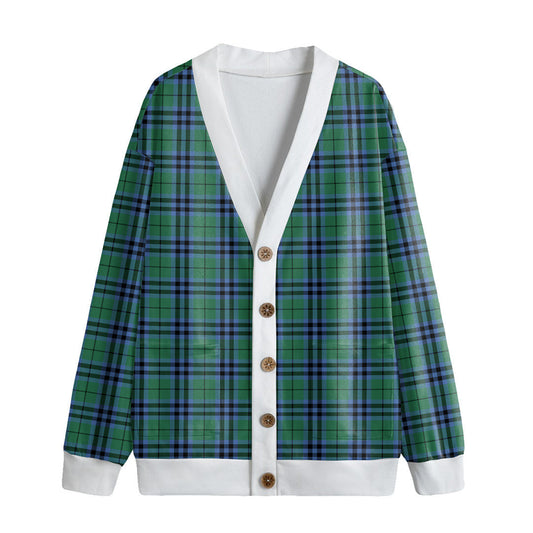 Keith Ancient Tartan Plaid Knitted Fleece Cardigan