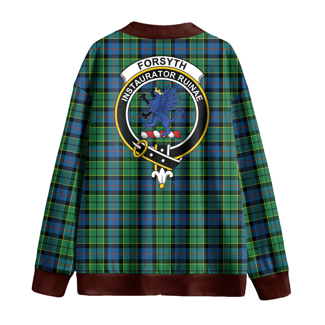 Forsyth Ancient Tartan Crest Knitted Fleece Cardigan