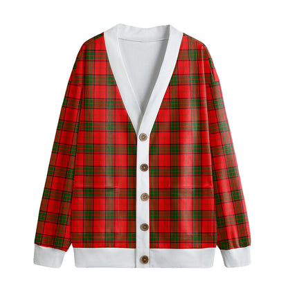 Adair Tartan Plaid Knitted Fleece Cardigan