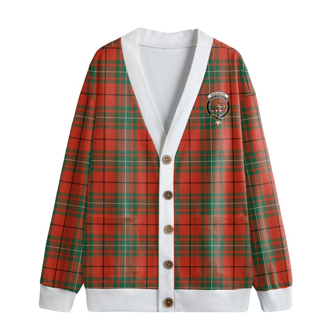 MacAulay Ancient Tartan Crest Knitted Fleece Cardigan