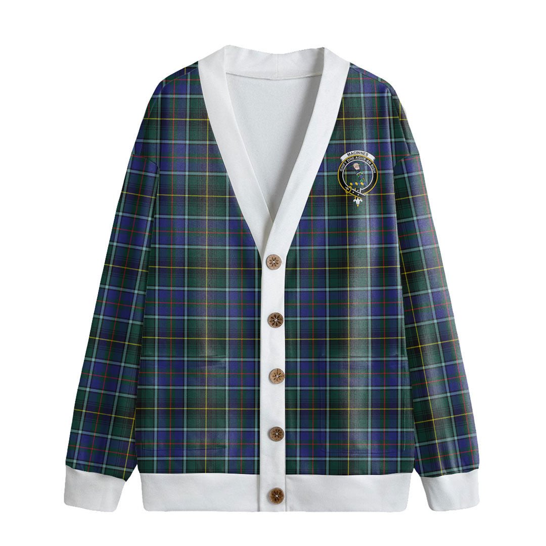 MacInnes Modern Tartan Crest Knitted Fleece Cardigan