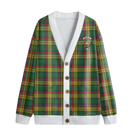 MacMillan Old Ancient Tartan Crest Knitted Fleece Cardigan