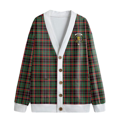 Cumming Hunting Ancient Tartan Crest Knitted Fleece Cardigan