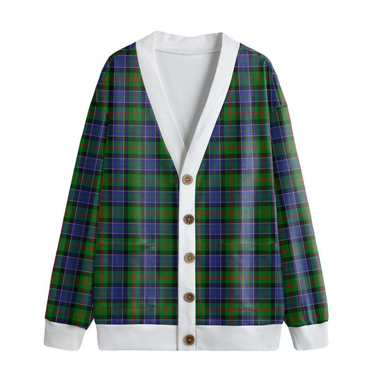 Paterson Tartan Plaid Knitted Fleece Cardigan