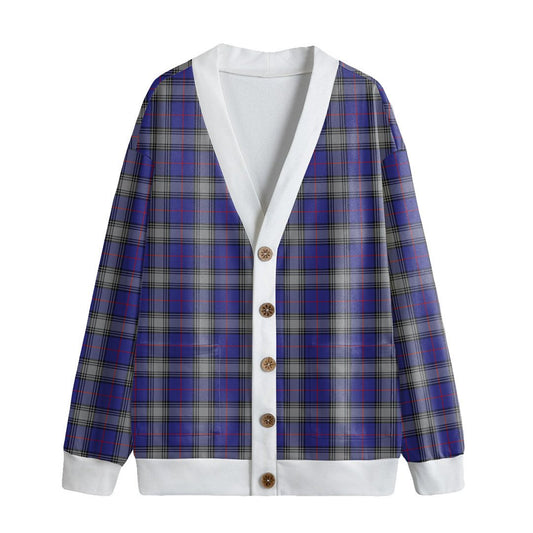 Kinnaird Tartan Plaid Knitted Fleece Cardigan