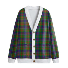 Stewart of Appin Hunting Modern Tartan Plaid Knitted Fleece Cardigan