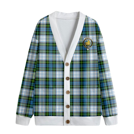 Campbell Dress Tartan Crest Knitted Fleece Cardigan