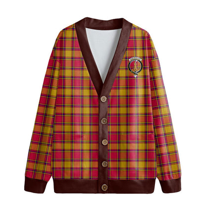 Scrymgeour Tartan Crest Knitted Fleece Cardigan