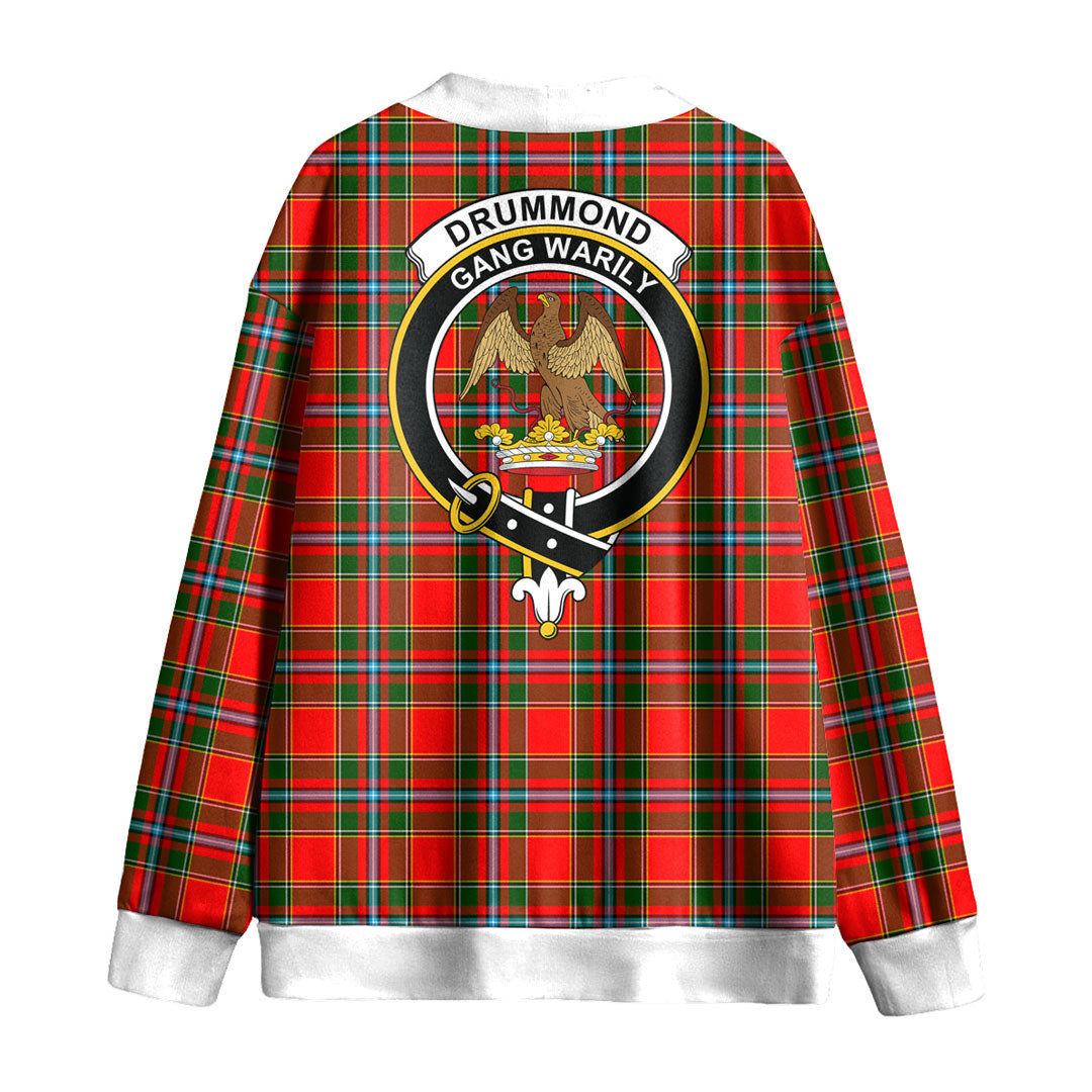 Drummond of Perth Tartan Crest Knitted Fleece Cardigan