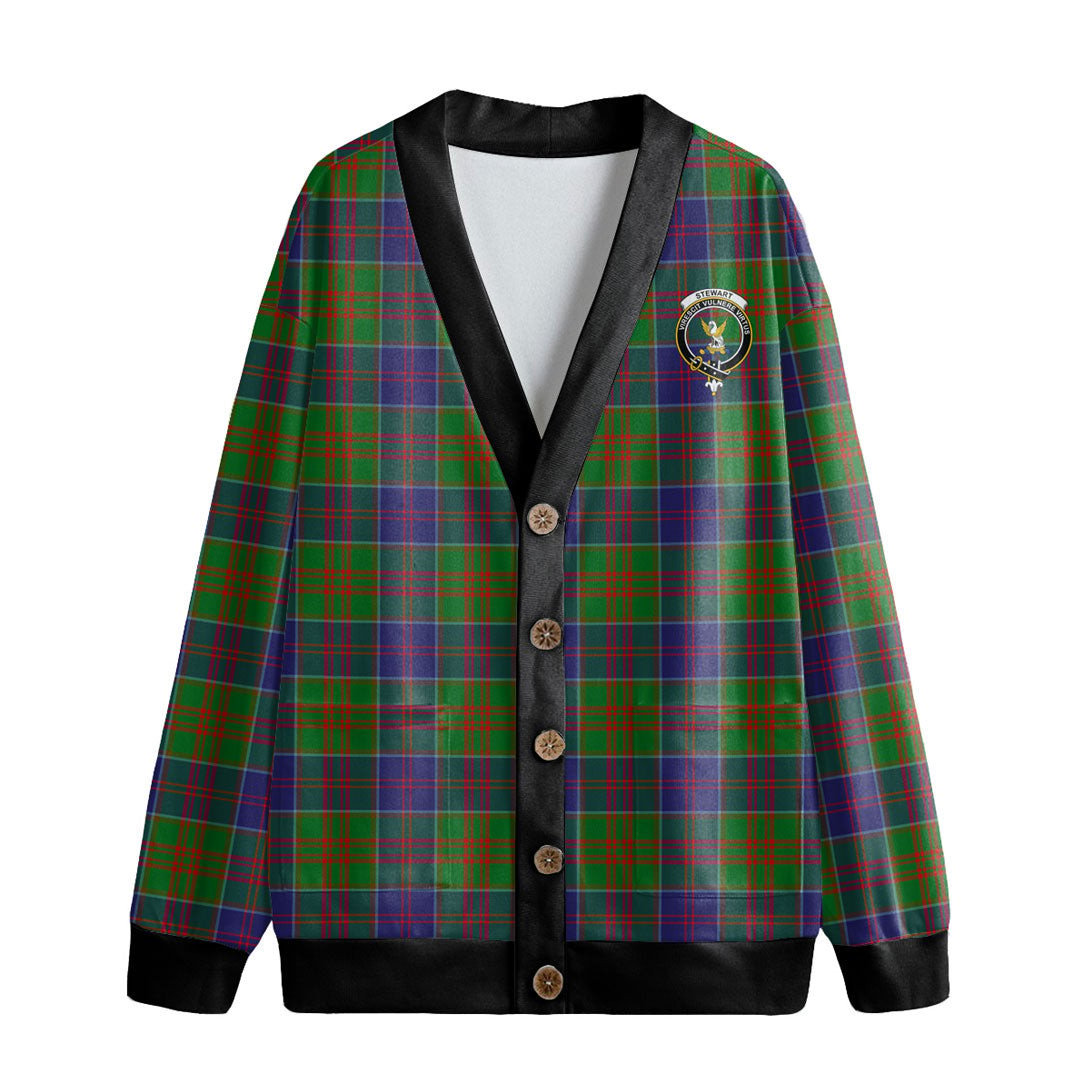 Stewart of Appin Hunting Modern Tartan Crest Knitted Fleece Cardigan