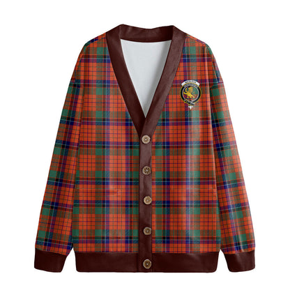 Nicolson Ancient Tartan Crest Knitted Fleece Cardigan