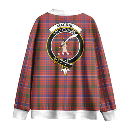 MacRae Ancient Tartan Crest Knitted Fleece Cardigan