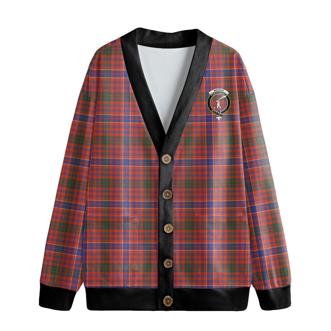 MacRae Ancient Tartan Crest Knitted Fleece Cardigan