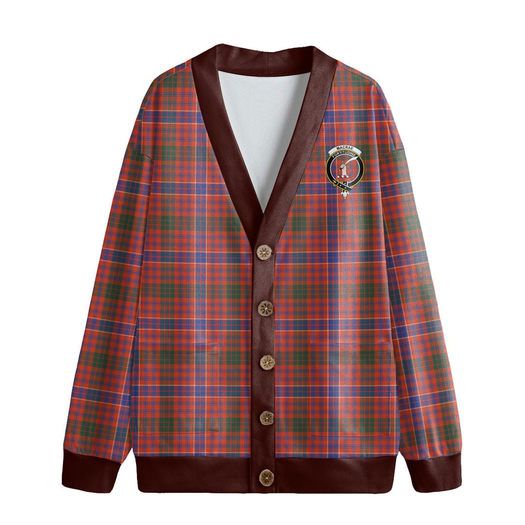 MacRae Ancient Tartan Crest Knitted Fleece Cardigan