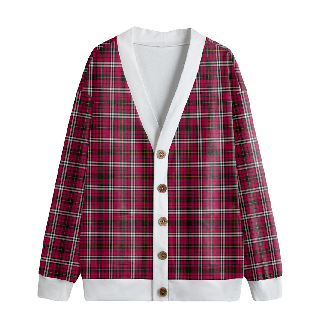 Little Tartan Plaid Knitted Fleece Cardigan