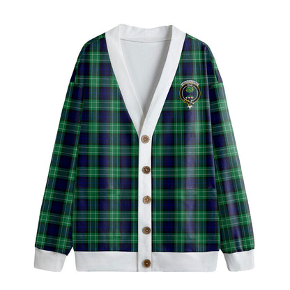 Abercrombie Tartan Crest Knitted Fleece Cardigan