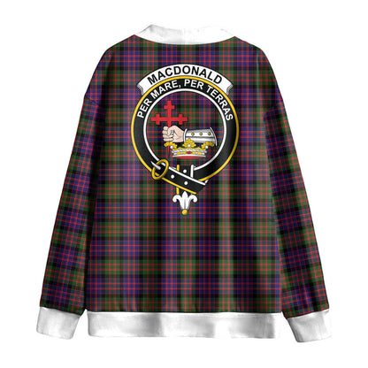 MacDonald Modern Tartan Crest Knitted Fleece Cardigan