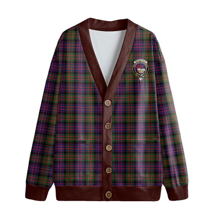 MacDonald Modern Tartan Crest Knitted Fleece Cardigan