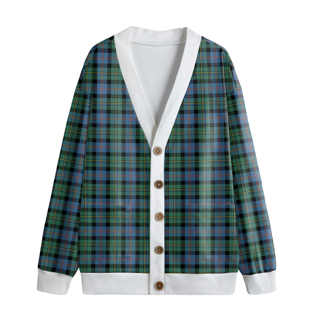 Malcolm Ancient Tartan Plaid Knitted Fleece Cardigan