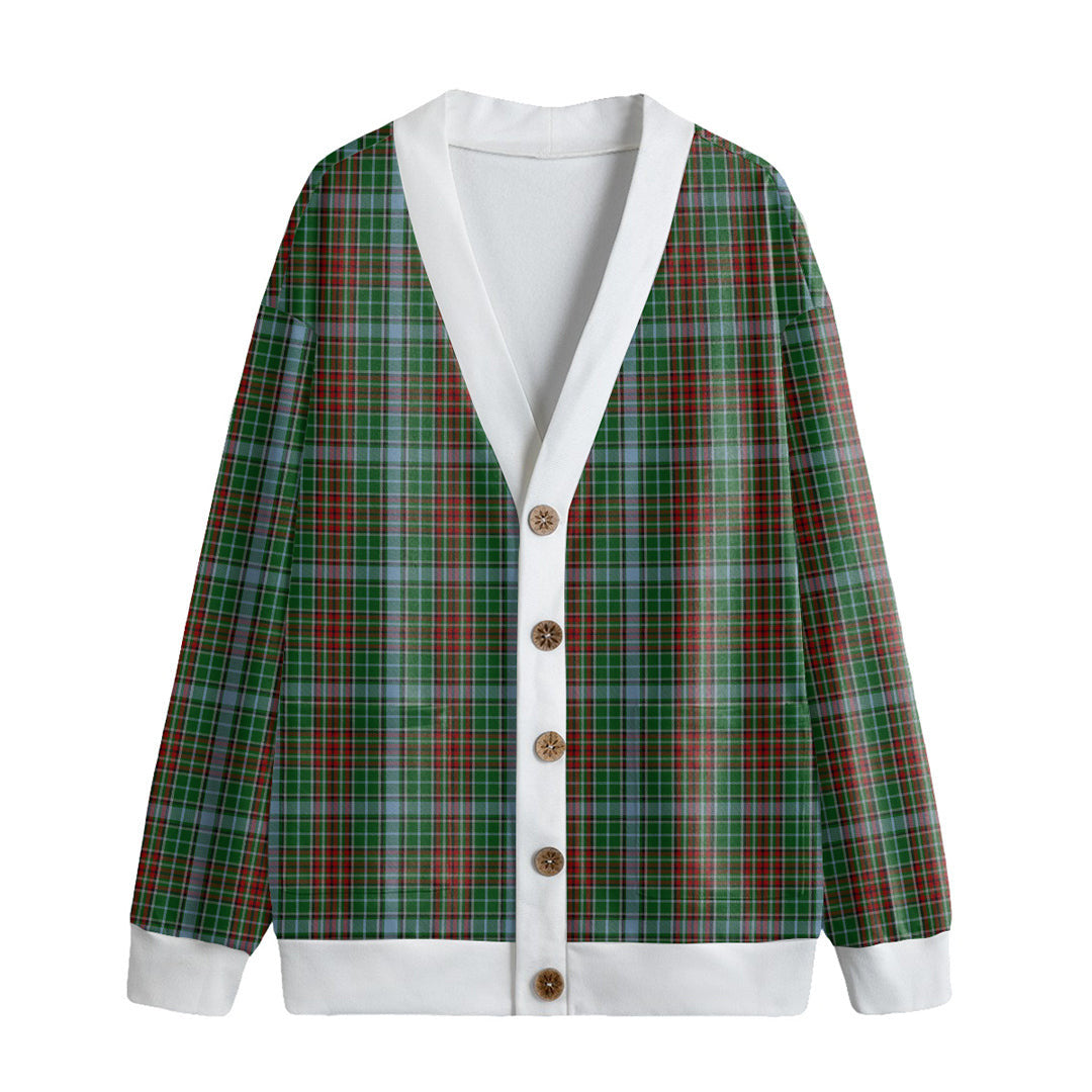 Gayre Tartan Plaid Knitted Fleece Cardigan