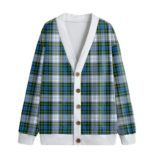 Campbell Dress Tartan Plaid Knitted Fleece Cardigan