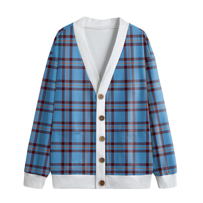 Elliot Ancient Tartan Plaid Knitted Fleece Cardigan