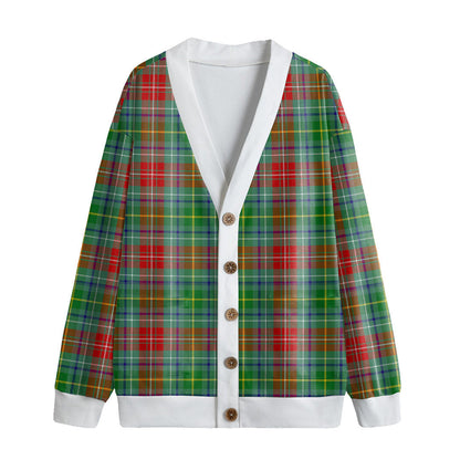 Muirhead Tartan Plaid Knitted Fleece Cardigan