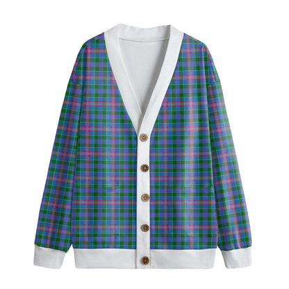 Ralston Tartan Plaid Knitted Fleece Cardigan