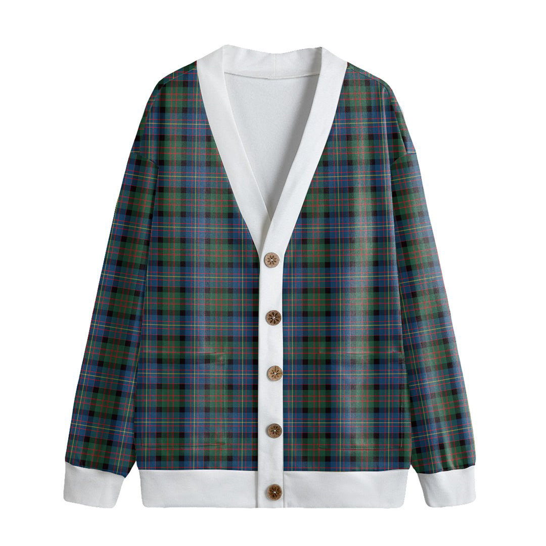 Cameron of Erracht Ancient Tartan Plaid Knitted Fleece Cardigan