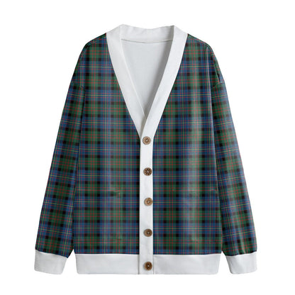 Cameron of Erracht Ancient Tartan Plaid Knitted Fleece Cardigan