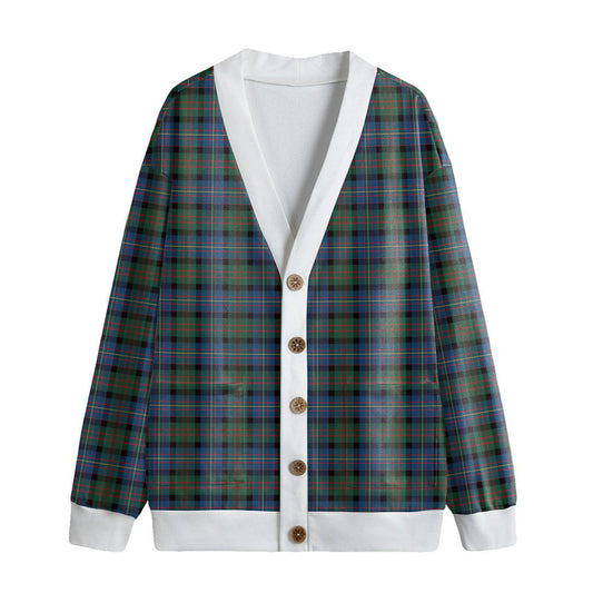 Cameron of Erracht Ancient Tartan Plaid Knitted Fleece Cardigan