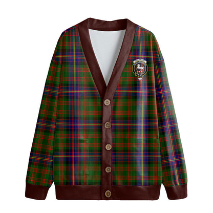 Cochrane Modern Tartan Crest Knitted Fleece Cardigan