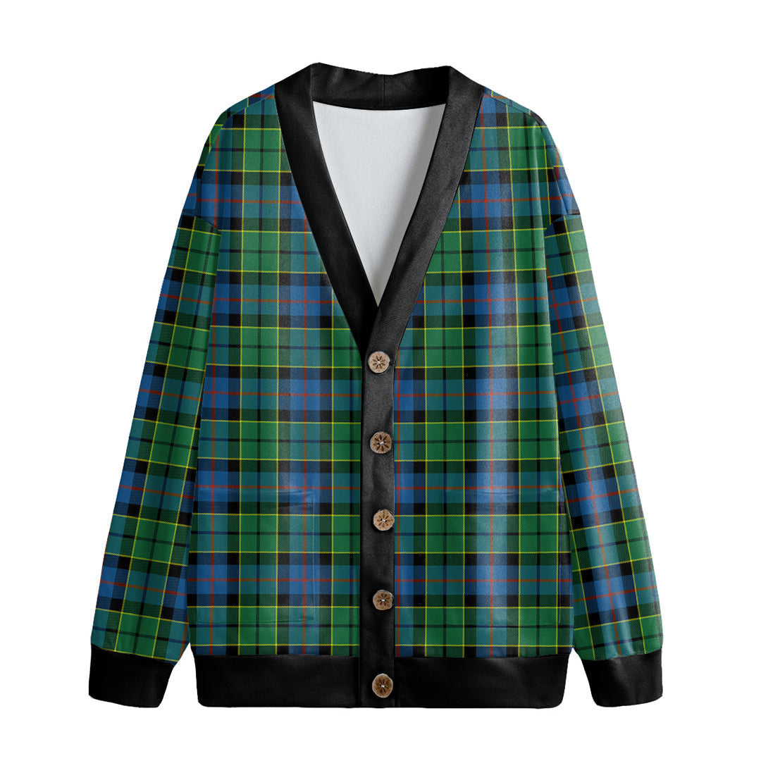 Forsyth Ancient Tartan Plaid Knitted Fleece Cardigan