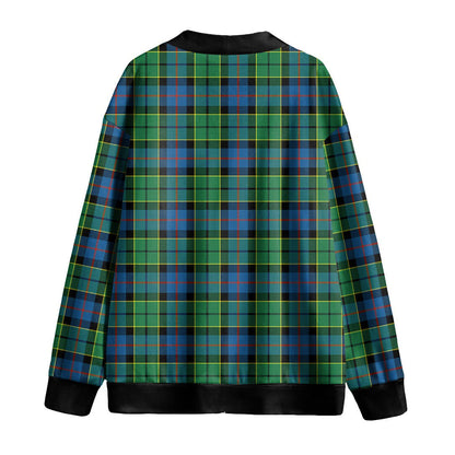 Forsyth Ancient Tartan Plaid Knitted Fleece Cardigan