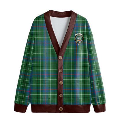 Duncan Ancient Tartan Crest Knitted Fleece Cardigan