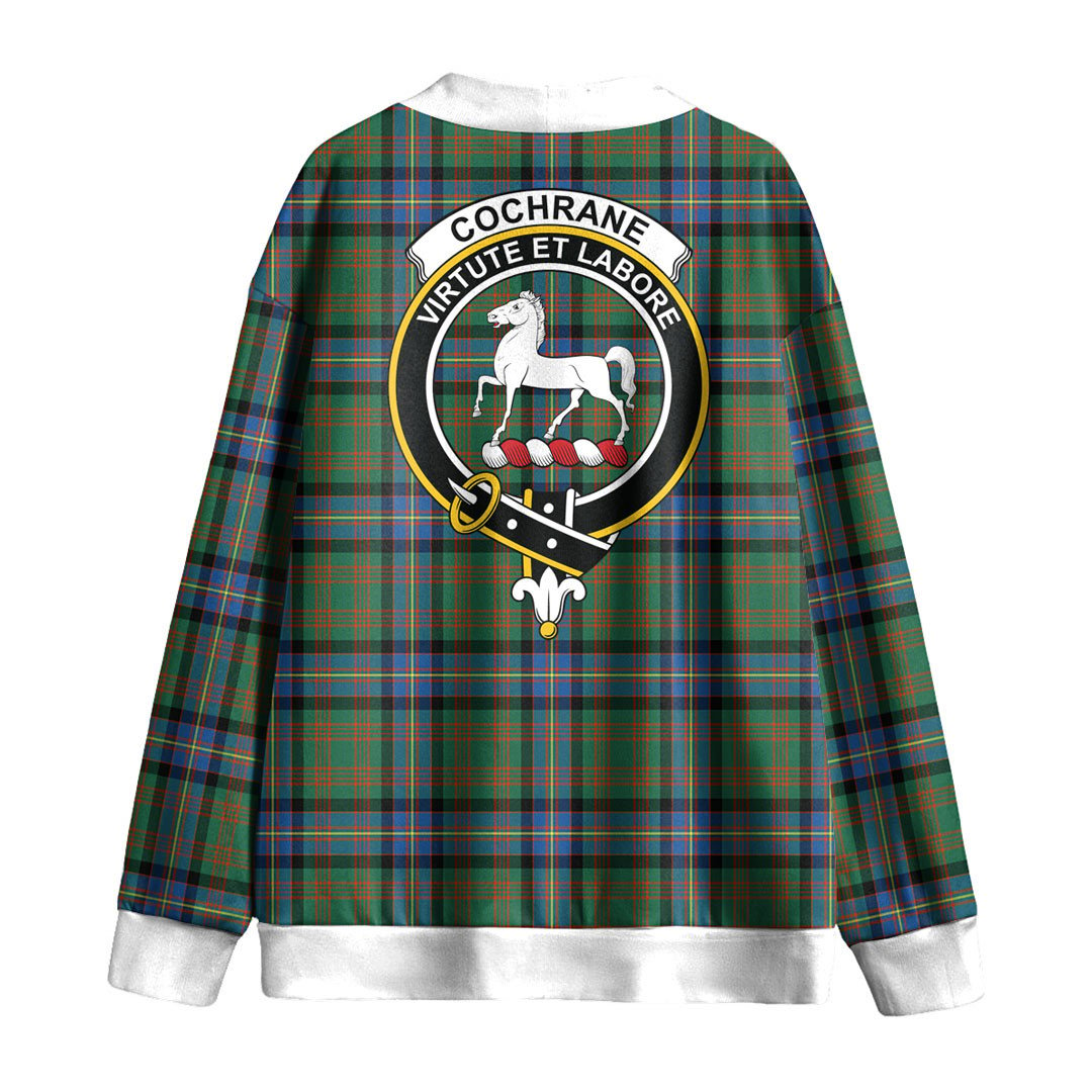 Cochrane Ancient Tartan Crest Knitted Fleece Cardigan