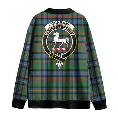 Cochrane Ancient Tartan Crest Knitted Fleece Cardigan