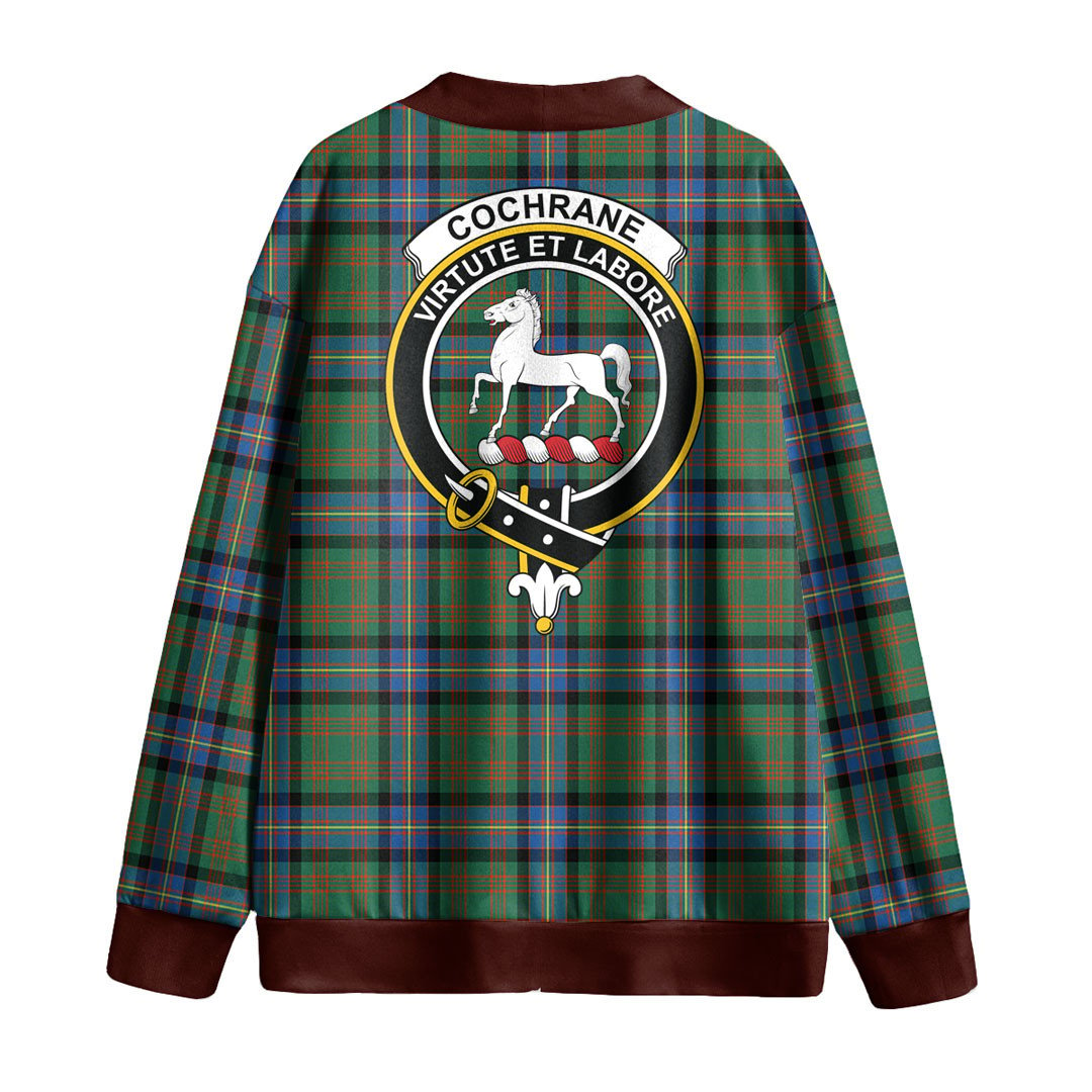 Cochrane Ancient Tartan Crest Knitted Fleece Cardigan