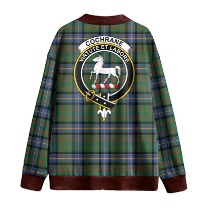 Cochrane Ancient Tartan Crest Knitted Fleece Cardigan