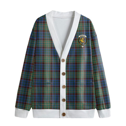 Nicolson Hunting Ancient Tartan Crest Knitted Fleece Cardigan