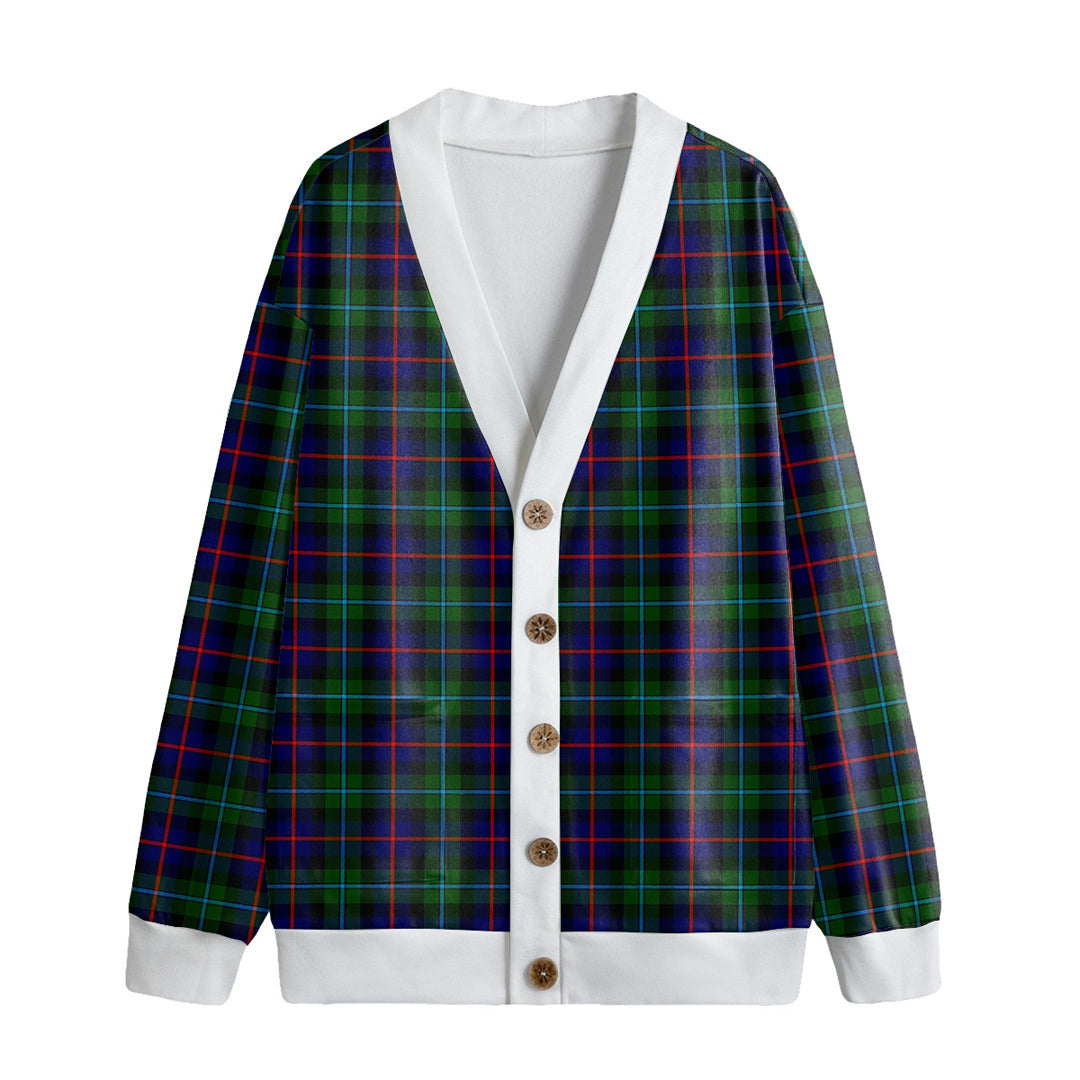 Campbell of Cawdor Modern Tartan Plaid Knitted Fleece Cardigan