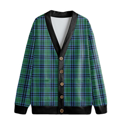 Keith Ancient Tartan Plaid Knitted Fleece Cardigan