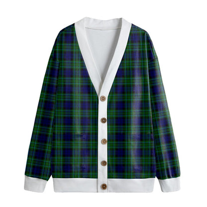 MacCallum Modern Tartan Plaid Knitted Fleece Cardigan