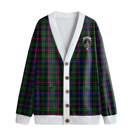 Morrison Modern Tartan Crest Knitted Fleece Cardigan