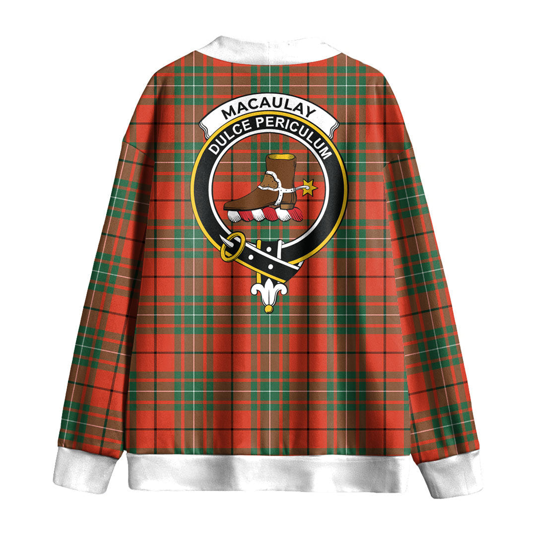 MacAulay Ancient Tartan Crest Knitted Fleece Cardigan